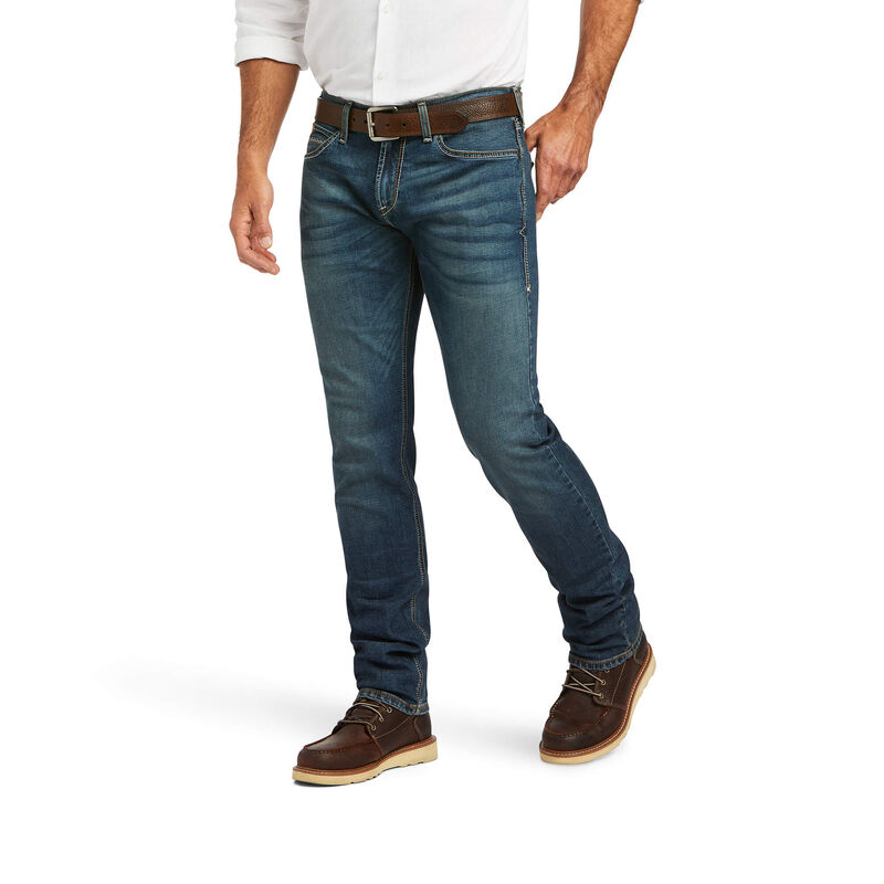 Ariat Jeans Herren - M8 Modern Tekstretch Sebastian Slim Leg DunkelBlau ( AOMCQ-0371 )